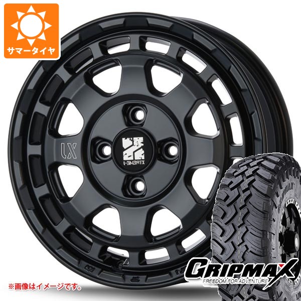 ダイハツ ハイゼットカーゴ S320系用 サマータイヤ グリップマックス マッドレイジ M/T 185R14C 102/100Q ホワイトレター MLJ エクストリームJ サバンザ 4.5-14 タイヤホイール4本セット