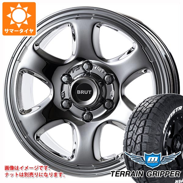 トヨタ ランドクルーザー300用 サマータイヤ モンスタ テレーングリッパー 265/70R17 115T ホワイトレター ブルート BR-44 7.5-17 タイヤホイール4本セット