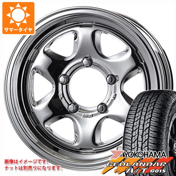 スズキ ジムニーノマド JC74W用 サマータイヤ ヨコハマ ジオランダー A/T G015 LT225/75R16 115/112R アウトラインホワイトレター ブルート BR-44 6.5-16 タイヤホイール4本セット 111,200円