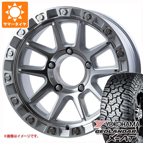 5本セット トヨタ ランドクルーザー70 GRJ76K用 サマータイヤ ヨコハマ ジオランダー X-AT G016 265/65R17 116T XL ブラックレター MKW M205 8.5-17 タイヤホイール5本セット