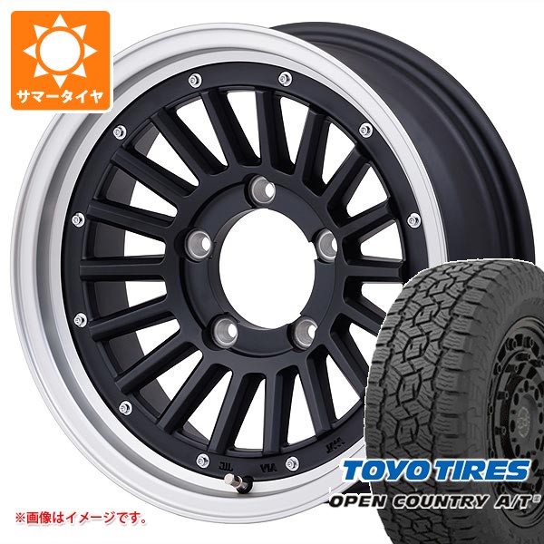 スズキ ジムニーノマド JC74W用 サマータイヤ トーヨー オープンカントリー A/T3 215/70R16 100T ブラックレター マウンテンフック 6.0-16 タイヤホイール4本セット