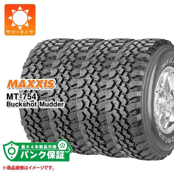 パンク保証付き【プランD】4本 サマータイヤ 195R14 106/104R 8PR マキシス MT-754 バックショットマッダー アウトラインホワイトレター