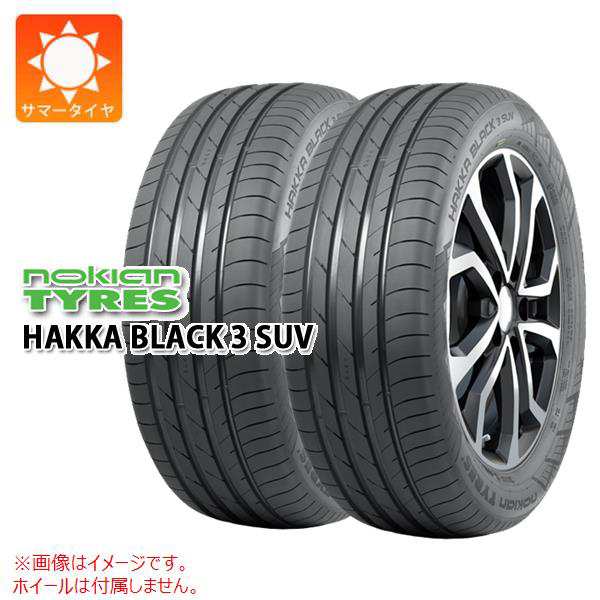 2本 サマータイヤ 255/45R19 104W XL ノキアン ハッカ ブラック3 SUV NOKIAN HAKKA BLACK 3 SUV