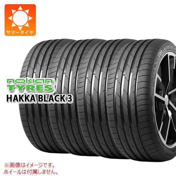 4本 サマータイヤ 225/50R18 99W XL ノキアン ハッカ ブラック3 NOKIAN HAKKA BLACK 3