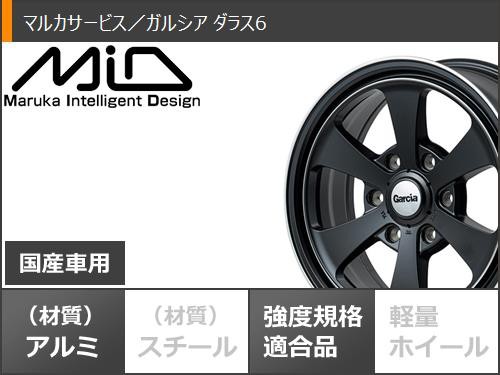 ハイエース 200系用 サマータイヤ ダンロップ RV503 215/60R17C 109/107L ガルシア ダラス6 6.5-17 タイヤホイール 4本セットの通販はau PAY マーケット - タイヤ1番 | au PAY マーケット－通販サイト