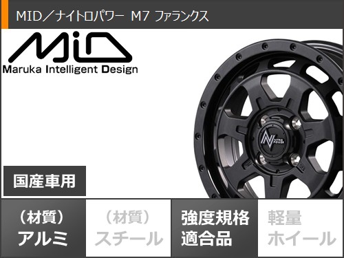 ダイハツ ハイゼットカーゴ S320系用 サマータイヤ ナンカン FT-9 M/T 165/65R14 79S ホワイトレター ナイトロパワー M7 ファランクス 4.5-14 タイヤホイール4本セット_2