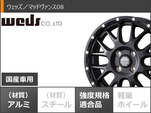 2024年製 サマータイヤ 165/55R14 95/93N ヨコハマ パラダ PA03 ブラックレター マッドヴァンス08 4.5-14  タイヤホイール4本セットの通販はau PAY マーケット - タイヤ1番 | au PAY マーケット－通販サイト