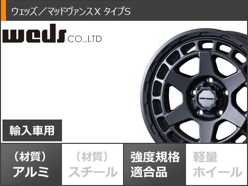5本セット ジープ ラングラー JK/JL系用 サマータイヤ BFグッドリッチ オールテレーンT/A KO2 33x12.50R17LT 120S ブラックレター マッドヴァンスX タイプS タイヤホイール5本セット_3