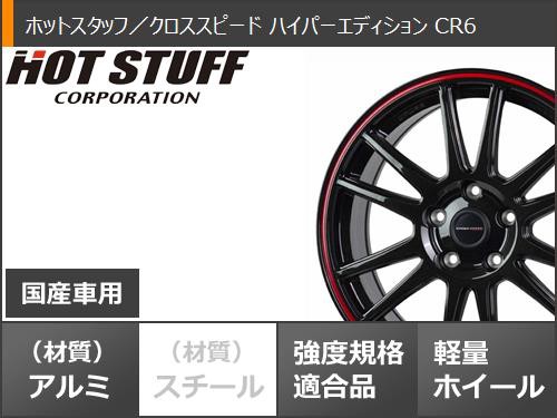 [業販限定販売] [新品] [17インチ] [軽量] [CROSS SPEED HYPER EDITION CR5] (GB) [7.5J+40 5-100] 205/50R17 [カスタム車] クロススピード