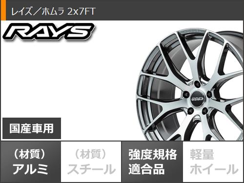 サマータイヤ 225/40R19 93Y XL ファルケン アゼニス FK520L レイズ ホムラ 2x7FT 8.0-19 タイヤホイール4本セット_2