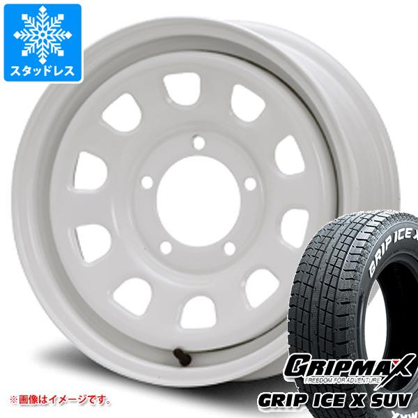 5本セット ジムニー JB64W用 スタッドレス グリップマックス グリップアイスエックス SUV 215/70R16 100Q ホワイトレター MLJ デイトナ SS タイヤホイール5本セット