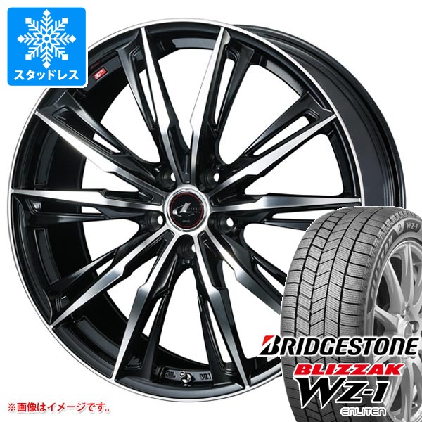 スタッドレスタイヤ ブリヂストン ブリザック WZ-1 225/55R18 102Q XL ＆ レオニス GX 8.0-18 タイヤホイール4本セット225/55-18 BRIDGESTONE BLIZZAK WZ-1