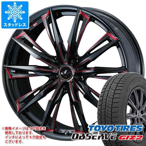 スタッドレスタイヤ トーヨー オブザーブ ギズ2 175/60R16 82Q ＆ レオニス GX 6.0-16  タイヤホイール4本セット175/60-16 TOYO OBSERVE G｜au PAY マーケット