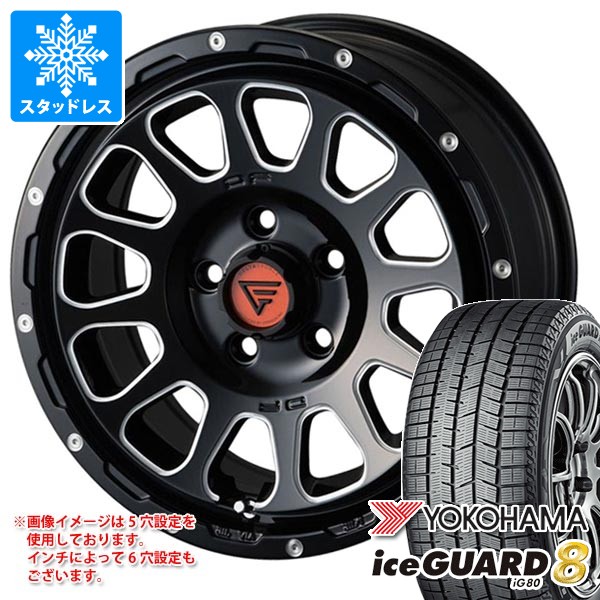 スタッドレスタイヤ ヨコハマ アイスガードエイト iG80 225/65R17 102Q ＆ デルタフォース オーバル 7.0-17 タイヤホイール4本セット225/65-17 YOKOHAMA iceGUARD8 iG80