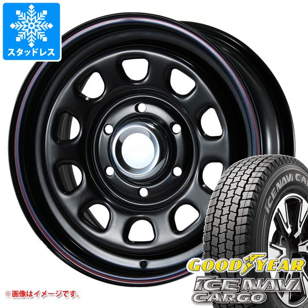 ニッサン NV350キャラバン E26用 2026年製 スタッドレス グッドイヤー アイスナビカーゴ 195/80R15 107/105N MLJ デイトナ SS タイヤホイール4本セット