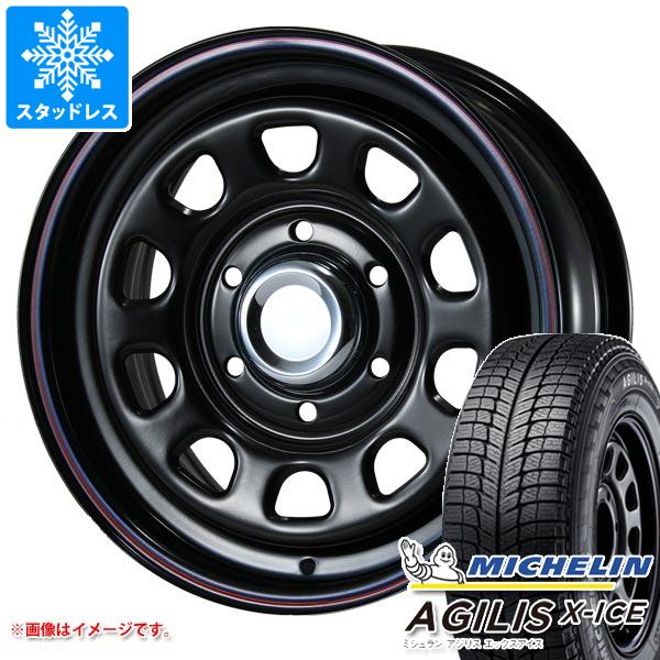 ハイエース 200系用 2024年製 スタッドレス ミシュラン アジリス エックスアイス 195/80R15LT 107/105R MLJ デイトナ SS タイヤホイール4本セットの通販は
