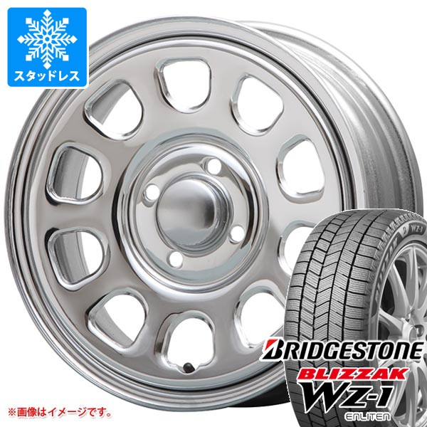 スズキ ハスラー用 スタッドレス ブリヂストン ブリザック WZ-1 165/70R14 81Q MLJ デイトナ SS タイヤホイール4本セット 72,325円