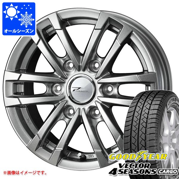 トヨタ ハイエース(200系)用 195/80R15 107/105N グッドイヤー ベクターフォーシーズンズ カーゴ エセックス E | ハイエース200系に タイヤホイールセット 195⁄80R15 107⁄105