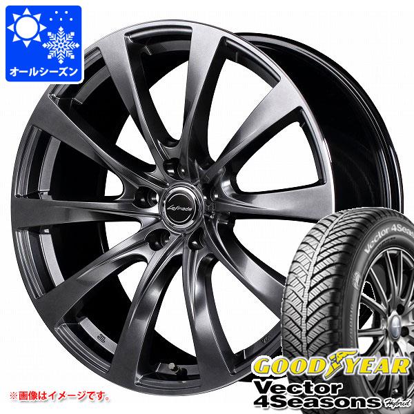 レクサス IS250用 オールシーズンタイヤ グッドイヤー ベクター 4シーズンズ ハイブリッド 225/45R17 91H レフィナーダ モーション2 7.0-17 タイヤホイール4本セット