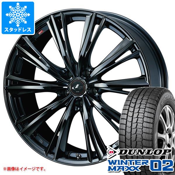 スタッドレスタイヤ ダンロップ ウインターマックス02 WM02 215/55R17 94Q ＆ レオニス WX 7.0-17 タイヤホイール4本セット215/55-17 DUNLOP WINTER MAXX 02 WM02