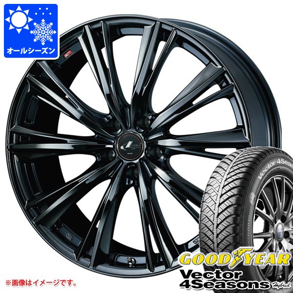 オール時季 235/50R18 101H XL グッドイヤー ベクトル 4シーズンズ 変わり種 レオニス WX 8.0-18 タイア銀輪4本仕かける