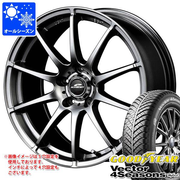 オールシーズン 155/65R13 73H グッドイヤー ベクター 4シーズンズ ハイブリッド シュナイダー スタッグ 4.0-13 タイヤホイール4本セットの通販は