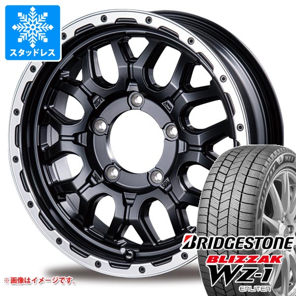 スズキ ジムニー JB64W用 スタッドレス ブリヂストン ブリザック WZ-1 215/70R16 100Q インターミラノ マッドバーン XR-800M タイヤホイール4本セット