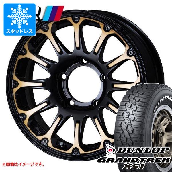 ジムニーシエラ JB74W用 スタッドレス ダンロップ グラントレック XS1 185/85R16 105/103L LT ホワイトレター SSR ディバイド FT タイヤホイール4本セット