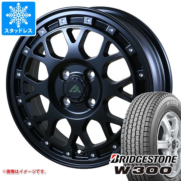 スタッドレスタイヤ ブリヂストン W300 145/80R12 80/78N (145R12 6PR相当) ＆ ドゥオール フェニーチェ クロス XC8 4.0-12 タイヤホイール4本セット145/80-12 BRIDGESTONE W300