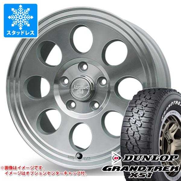 デリカD5用 スタッドレス ダンロップ グラントレック XS1 LT215/70R16 100/97N ホワイトレター ジムライン タイプ2 タイヤホイール4本セット