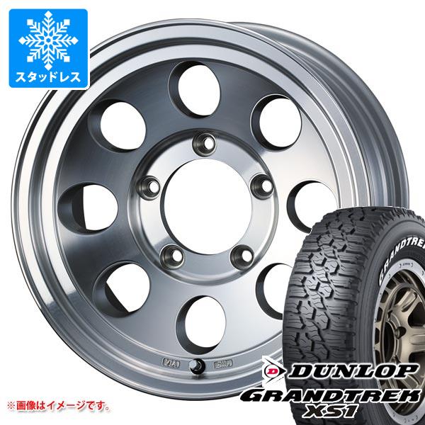 ジムニー用 スタッドレス ダンロップ グラントレック XS1 185/85R16 105/103L LT ホワイトレター ジムライン タイプ2 タイヤホイール4本セット