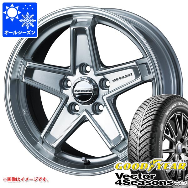 ジープ レネゲード BU/BV系用 オールシーズンタイヤ グッドイヤー ベクター 4シーズンズ ハイブリッド 215/60R17 96H キーラー タクティクス タイヤホイール4本セット 100,045円