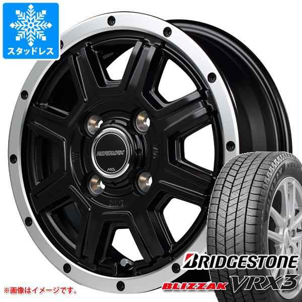 スタッドレスタイヤ ブリヂストン ブリザック VRX3 155/70R12 73Q ＆ ロードマックス WF-8 4.0-12 タイヤホイール4本セット155/70-12 BRIの通販は