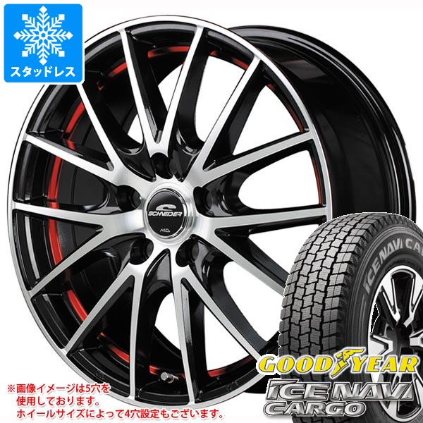 スタッドレスタイヤ グッドイヤー アイスナビカーゴ 145/80R12 80/78N (145R12 6PR相当) ＆ シュナイダー RX27 4.0-12 タイヤホイール4本セット145/80-12 GOODYEAR ICE NAVI CARGOの通販は