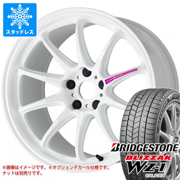 スタッドレスタイヤ ブリヂストン ブリザック WZ-1 225/45R17 91Q ＆ ワーク エモーション ZR10 8.0-17 タイヤホイール4本セット225/45-17 BRIDGESTONE BLIZZAK WZ-1