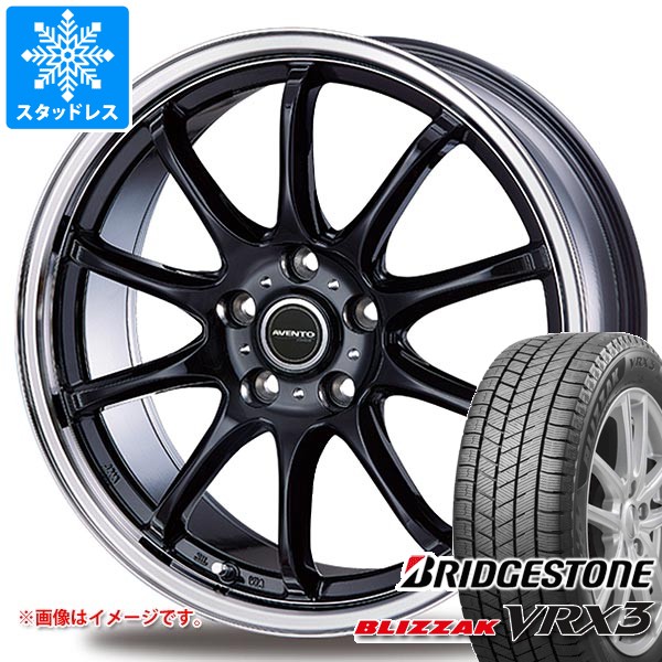 トヨタ プリウス 60系用 スタッドレス ブリヂストン ブリザック VRX3 195/60R17 90Q インターミラノ アヴェント FF-10 タイヤホイール4本セット