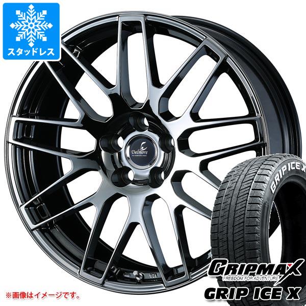レクサス UX用 スタッドレス グリップマックス グリップアイスエックス 225/50R18 99H XL ホワイトレター デルモア LC.S タイヤホイール4本セット 105,100円