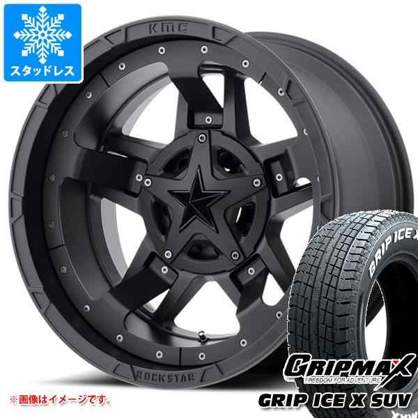 ハイラックス 120系用 スタッドレス グリップマックス グリップアイスエックス SUV 265/65R17 112T ホワイトレター KMC XD827 ロックスタの通販は