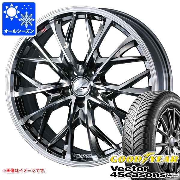 オールシーズンタイヤ ホイール4本セット 225/45R18インチ 5H114 ウェッズ レオニス WX BKMC クムホ ソルウス 4S HA32 オールシーズンタイヤ ホイール4本セット 225⁄45R18 GRIP MAX シュア