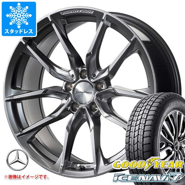 残りわずか メルセデスベンツ C117 Cla用 スタッドレス グッドイヤー アイスナビ7 225 45r17 91q ユーロテック ガヤ ソリ タイヤホイール4本セット 即発送可能 Tourify Vn