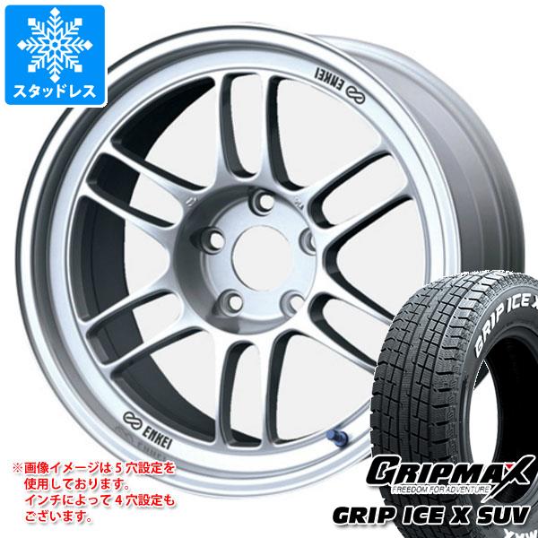 スタッドレスタイヤ グリップマックス グリップアイスエックス SUV 215/65R16 98T ホワイトレター ＆ エンケイ レーシング RPF1 7.0-16 タイヤホイール4本セット215/65-16 GRIP MAX GRIP ICE X SUV