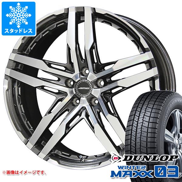 40系アルファード用 スタッドレス ダンロップ ウインターマックス03 WM03 225/60R18 100Q シャレン RG タイヤホイール4本セット