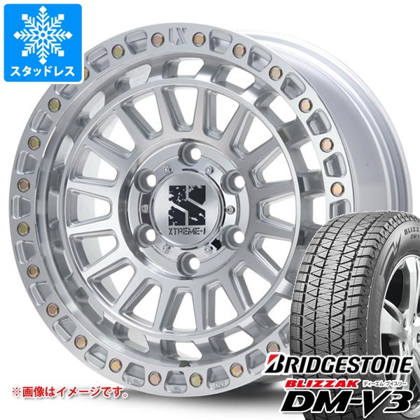 トヨタ ハイラックス 120系用 スタッドレス ブリヂストン ブリザック DM-V3 265/65R17 112Q MLJ エクストリームJ XJ08 タイヤホイール4本セット