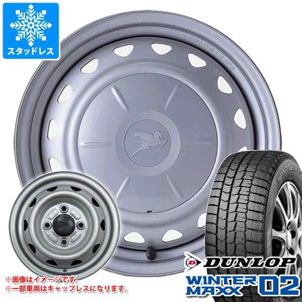 スタッドレスタイヤ ダンロップ ウインターマックス02 WM02 155/80R13 79Q ＆ キャロウィン 5.0-13 タイヤホイール4本セット 155/80-13 Dの通販は