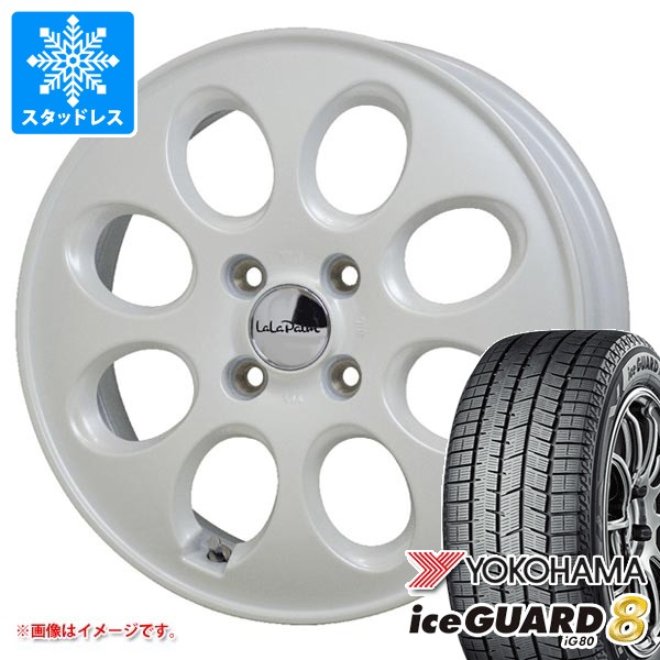 ダイハツ アトレーワゴン S300系用 スタッドレス ヨコハマ アイスガードエイト iG80 165/65R14 79Q ララパーム オーバル タイヤホイール4本セット