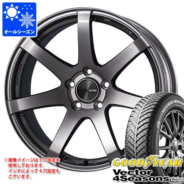 オールシーズン 225/40R18 92H XL グッドイヤー ベクター 4シーズンズ ハイブリッド エンケイ パフォーマンスライン PF07 7.5-18 タイヤホイール4本セット