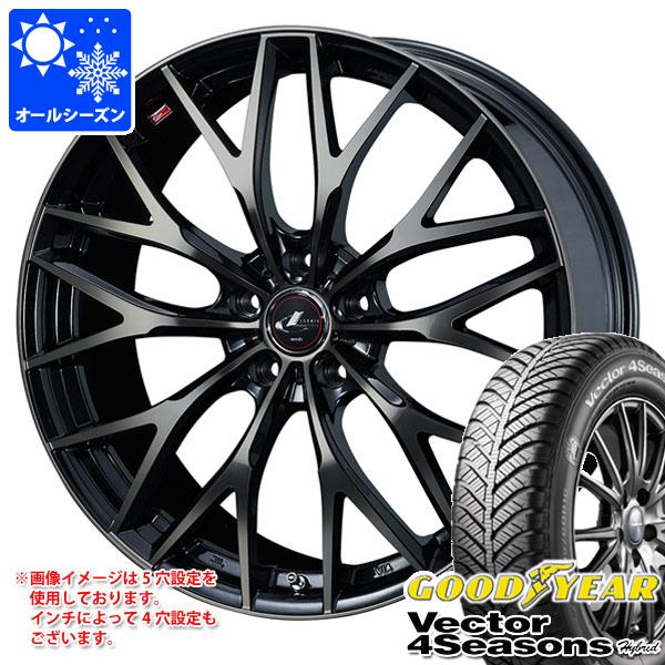 オール時季 235/50R18 101H XL グッドイヤー ベクトル 4シーズンズ 変わり種 レオニス MX 8.0-18 タイア銀輪4本仕かける