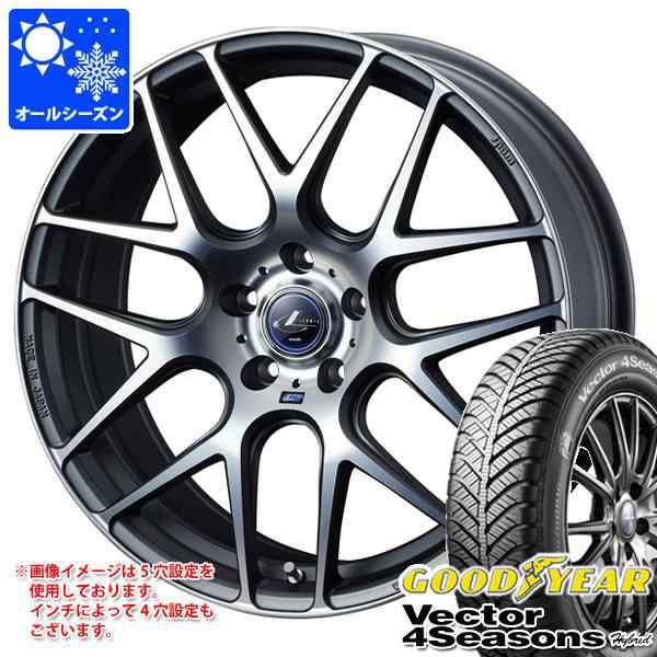オールシーズン 215/45R17 91H XL グッドイヤー ベクター 4シーズンズ ハイブリッド レオニス ナヴィア 06 7.0-17 タイヤホイール4本セッの通販はオールシーズンタイヤ・ホイールセット