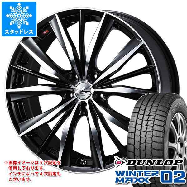 スタッドレスタイヤ ダンロップ ウインターマックス02 WM02 155/65R14 75Q ＆ レオニス VX 4.5-14 タイヤホイール4本セット 155/65-14 DUNLOP WINTER MAXX 02 WM02の通販は