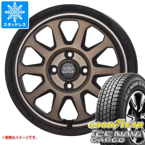 エブリイバン DA17V用 スタッドレス グッドイヤー アイスナビカーゴ 145/80R12 80/78N (145R12 6PR相当) マッドクロスレンジャー タイヤホイール4本セット